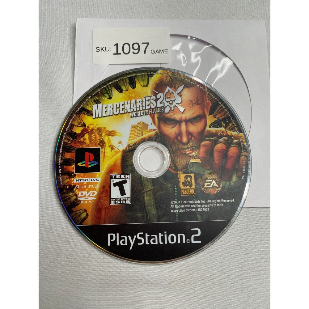 Mercenaries 2 World in Flames Sony PlayStation 2